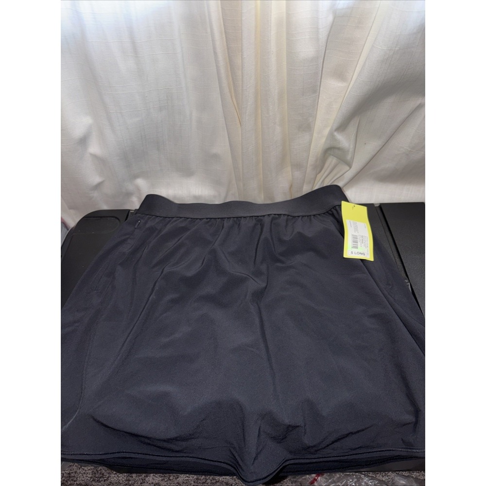 NWT All in Motion Black Active Light Skort High-Rise Athletic Skirt Small Long - Picture 2 of 11